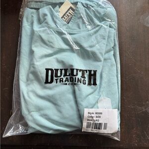Duluth Trading Co. Seafoam Green Shirt
